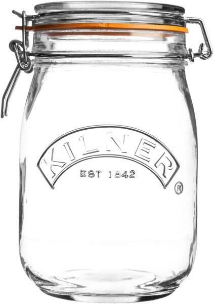 Kilner Clip Top Einmachglas, Rund 1 Liter / 180 Mm 1 Kilner Clip Top Einmachglas, Rund 1 Liter / 180 Mm