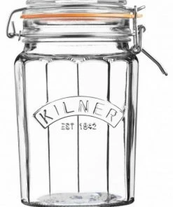 Kilner Clip Top Einmachglas, Retro-Design 0,95 Liter / 178 Mm