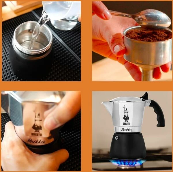 Bialetti Espressokocher Brikka 4 Tassen 4 Bialetti Espressokocher Brikka 4 Tassen – Bild 4