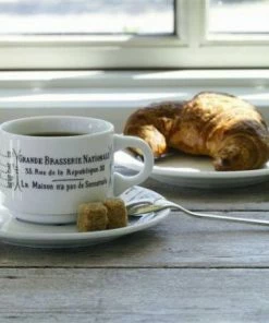 Pillivuyt Mokkatasse Brasserie Mokkauntertasse Bourges: Durchmesser 125 Mm -Bialetti-shop 111310BL1C00103 1