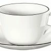 ASA Kaffeetasse Mit Untertasse à Table Ligne Noire