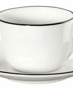 ASA Espressotasse Mit Untertasse à Table Ligne Noire