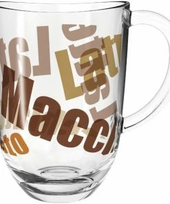 Leonardo Latte Macchiato Tasse NAPOLI 380ml 3farbig, 6er-Set