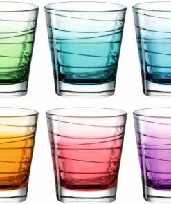 Leonardo Trinkglas VARIO STRUTTURA 6 Stück Sortiert 250 Ml Farbverlauf