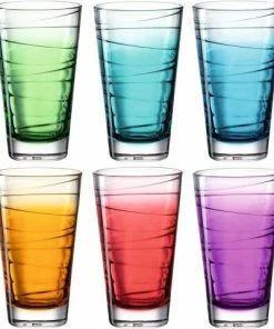 Leonardo Trinkglas VARIO STRUTTURA 6 Stück Sortiert 280 Ml Farbverlauf