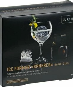 Lurch ICE FORMER Ball, 2er Set -Bialetti-shop 215 RS3770 240730 ICE FORMER Sphere 6cm Verpackung scr