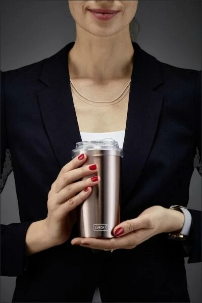 Lurch Isolier-Becher Coffee-ToGo Rosegold 0,4L – Bild 2