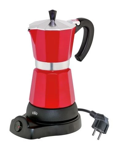 Cilio Espressokocher Classico Elektrisch In Rot 1 Cilio Espressokocher Classico Elektrisch In Rot