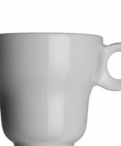 Modern Classic Cappuccinotasse Von Porzellanfabrik Walküre, Weiß