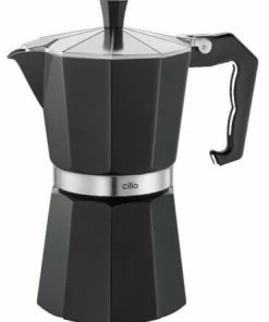 Cilio Espressokocher Aluminium Classico In Schwarz