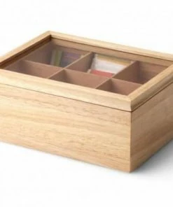 Continenta Teebeutelbox Aus Gummibaumholz