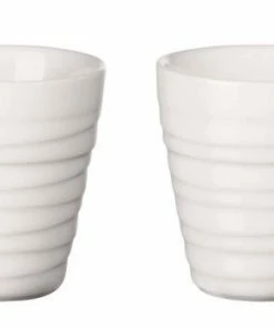 ASA Thermobecher Espresso 2er Set Thermo Twisted, Weiß