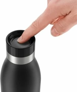 Emsa Trinkflasche Bludrop, Schwarz 0,7 Liter -Bialetti-shop 4009049537535 N31101 img 5 1 1