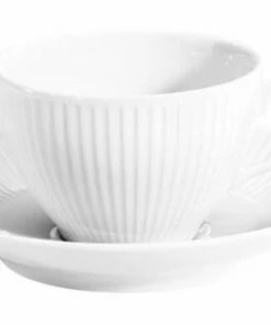 Pillivuyt Frühstückstasse Plissé Unterteller Durchmesser 160 Mm
