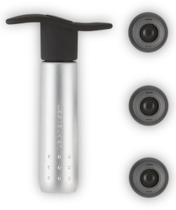 Le Creuset Screwpull Weinpumpe WA-137 Mit Softgriff In Metall