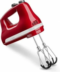 KitchenAid Handrührer Mit Flexi-Rührer In Empire Rot -Bialetti-shop 5KHM6118ER 6 speed hand blender and flex edge beaters P210161KP 017z
