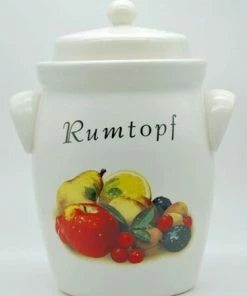 SCHMITT Steinzeug & Keramik Schmitt Rumtopf Mit Obstmotiv 5 Liter / 18 Cm / 10,5 Cm