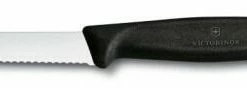Victorinox SwissClassic Gemüsemesser Mit Wellenschliff, 8 Cm, Schwarz