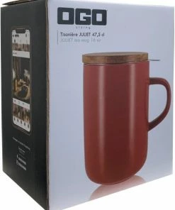 OGO Living Teepott Juliet Mit Filter, Bordeaux -Bialetti-shop 7912035 2