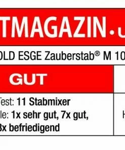 ESGE Zauberstab Stabmixer M 100 Design In Weiß -Bialetti-shop 90120 90124 90128 UNOLD ESGE Zauberstab M 100 D