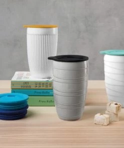 ASA Thermobecher Thermo Striped, Weiß 0,2 Liter -Bialetti-shop ASA Thermo twisted 2