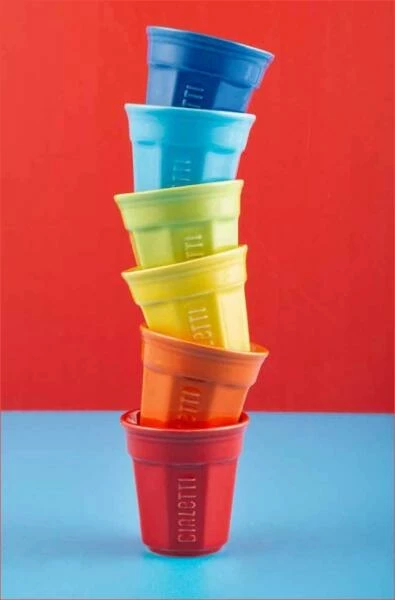 Bialetti Espressobecher Bunt, 6er-Set 2 Bialetti Espressobecher Bunt, 6er-Set – Bild 2