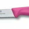 Victorinox Tomaten- Und Wurstmesser Mit Wellenschliff, 11 Cm, Pink