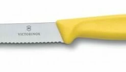 Victorinox Tomaten- Und Wurstmesser Mit Wellenschliff, 11 Cm, Gelb