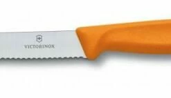 Victorinox Tomaten- Und Wurstmesser Mit Wellenschliff, 11 Cm, Orange