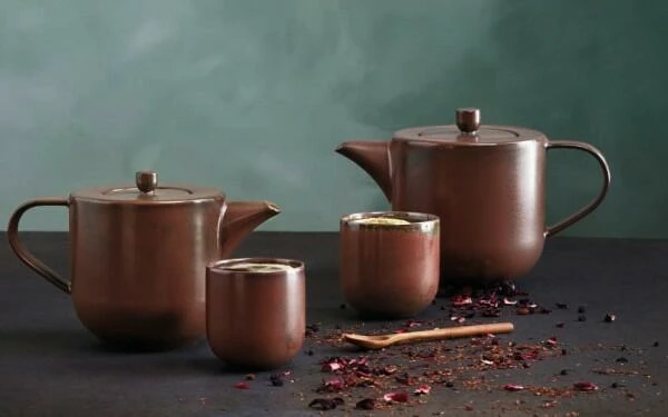 ASA Teeschale 2er Set Coppa Rusty Red 0,2 Liter 3 ASA Teeschale 2er Set Coppa Rusty Red 0,2 Liter – Bild 3