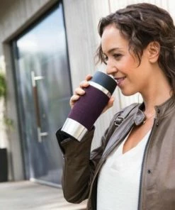 Emsa Isolier-Trinkbecher Travel Mug Grande In Schwarz -Bialetti-shop Emsa Travel Mug Isolierbecher Brombeere Milieu neu 3 l