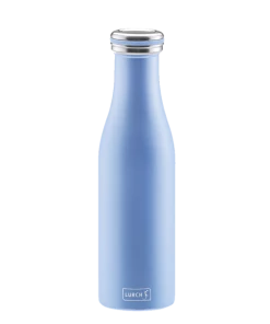 Lurch Isolierflasche In Pearl Blue, Doppelwandig 500 Ml / 24 Cm / 6,5 Cm