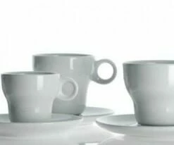 Modern Classic Cappuccinotasse Von Porzellanfabrik Walküre, Weiß -Bialetti-shop MG 9033 2 l