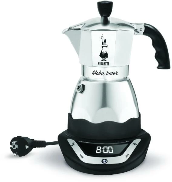 Bialetti Espressokocher Elektrisch Moka Timer 3 Tassen 1 Bialetti Espressokocher Elektrisch Moka Timer 3 Tassen