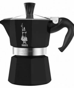 Bialetti Espressokocher Moka Express Black 6 Tassen