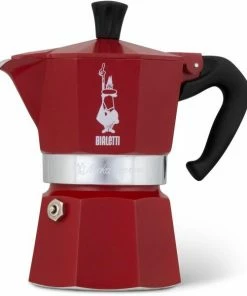 Bialetti Espressokocher Moka Express Red 3 Tassen/ 6,5 Cm