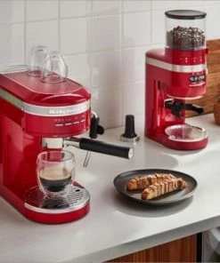 KitchenAid Halbautomatische Espressomaschine ARTISAN In Empire Rot -Bialetti-shop P191794kp 065z EMEA ER