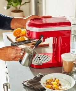 KitchenAid Halbautomatische Espressomaschine ARTISAN In Empire Rot -Bialetti-shop P200263kp 087z