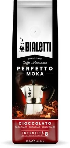 Bialetti Gemahlener Kaffee Perfetto Moka Cioccolato 250g 1 Bialetti Gemahlener Kaffee Perfetto Moka Cioccolato 250g
