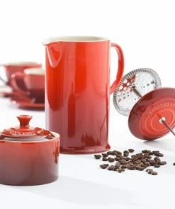 Le Creuset Kaffeebereiter In Ofenrot -Bialetti-shop Poterie 29 1 l