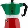 Bialetti Espressokocher Moka Express Italia 6 Tassen/ 10,5 Cm / 21,5 Cm