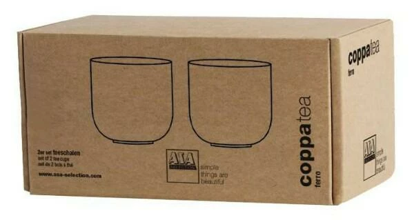 ASA Teeschale 2er Set Coppa Rusty Red 0,2 Liter 2 ASA Teeschale 2er Set Coppa Rusty Red 0,2 Liter – Bild 2