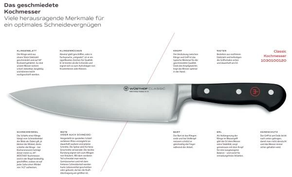 Wüsthof Gemüsemesser Classic 12 Cm 2 Wüsthof Gemüsemesser Classic 12 Cm – Bild 2