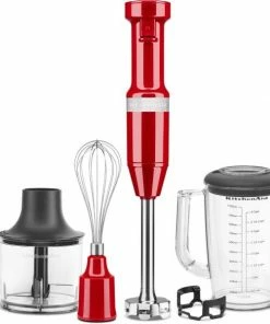 KitchenAid Stabmixer Set In Empire Rot, Kabelgebunden