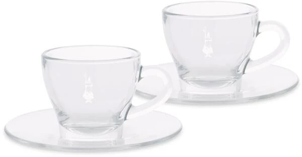 Bialetti Cappuccinotassen Aus Glas, 2er Set 1 Bialetti Cappuccinotassen Aus Glas, 2er Set