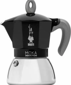 Bialetti Espressokocher Moka Induktion Black 4 Tassen