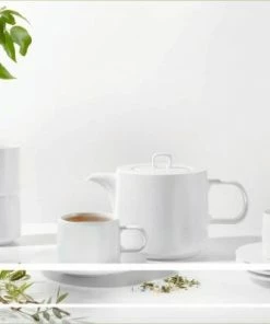 ASA Tasse Muga Mit Untertasse In Weiß -Bialetti-shop muga Tee weiss 29060017