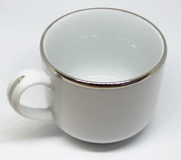 Pillivuyt Teetasse Sancerre Mit Platinrand Teeuntertasse 2 Pillivuyt Teetasse Sancerre Mit Platinrand Teeuntertasse – Bild 2